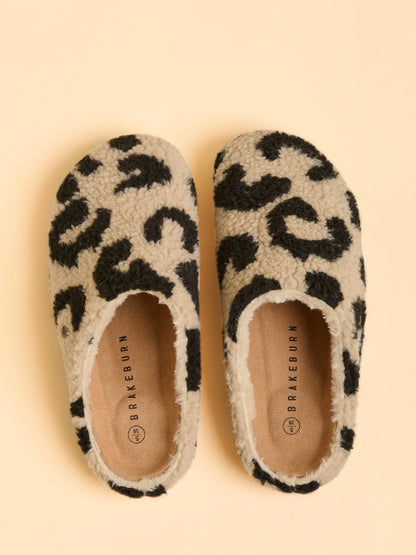 Brakeburn Fireside Fleece Slippers - Cream