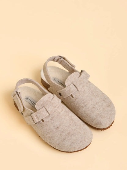 Brakeburn Arctic Plush Slippers - Cream