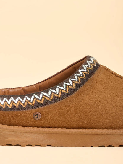 Brakeburn Frosty Morning Slippers - Brown