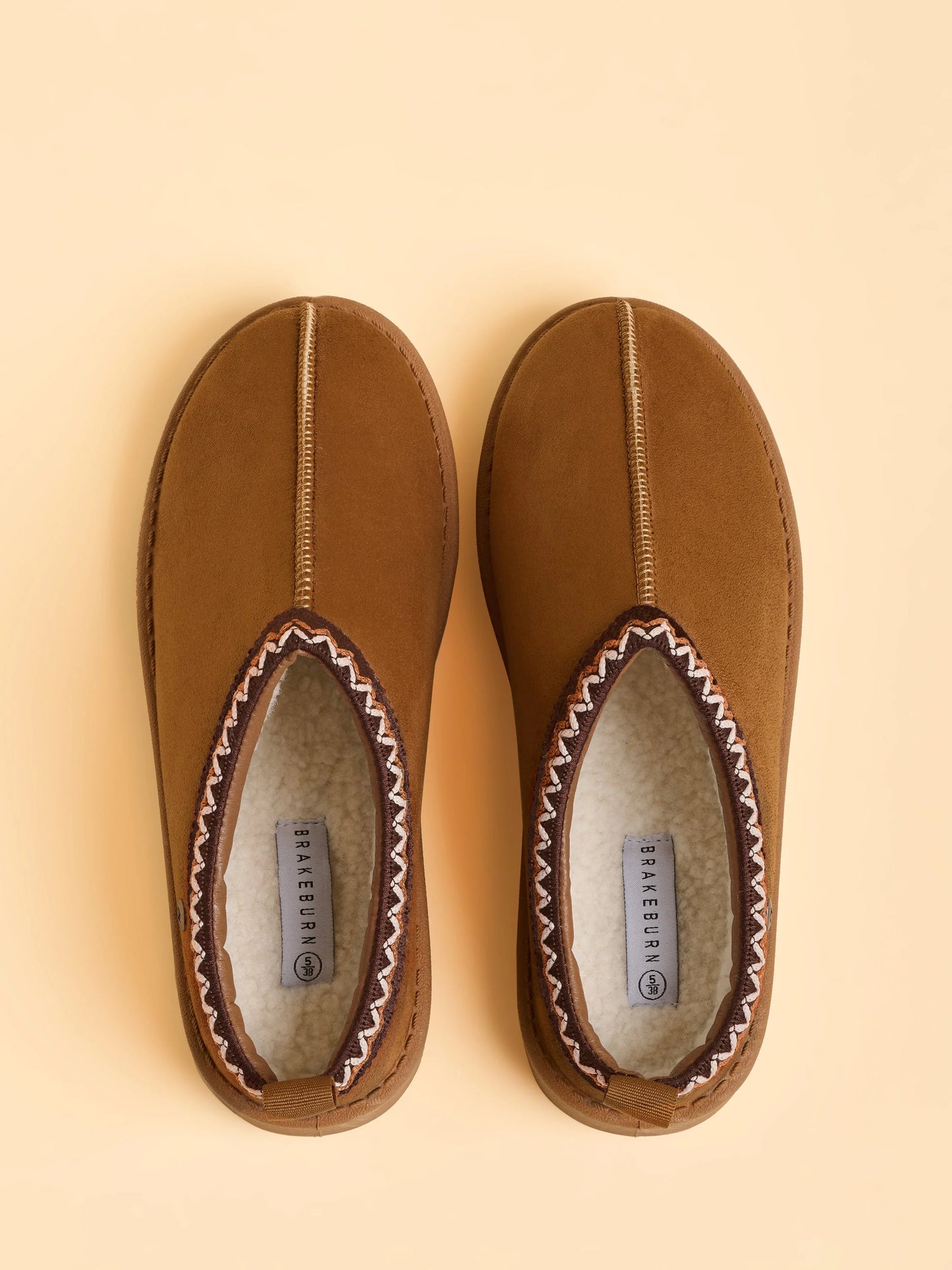 Brakeburn Frosty Morning Slippers - Brown