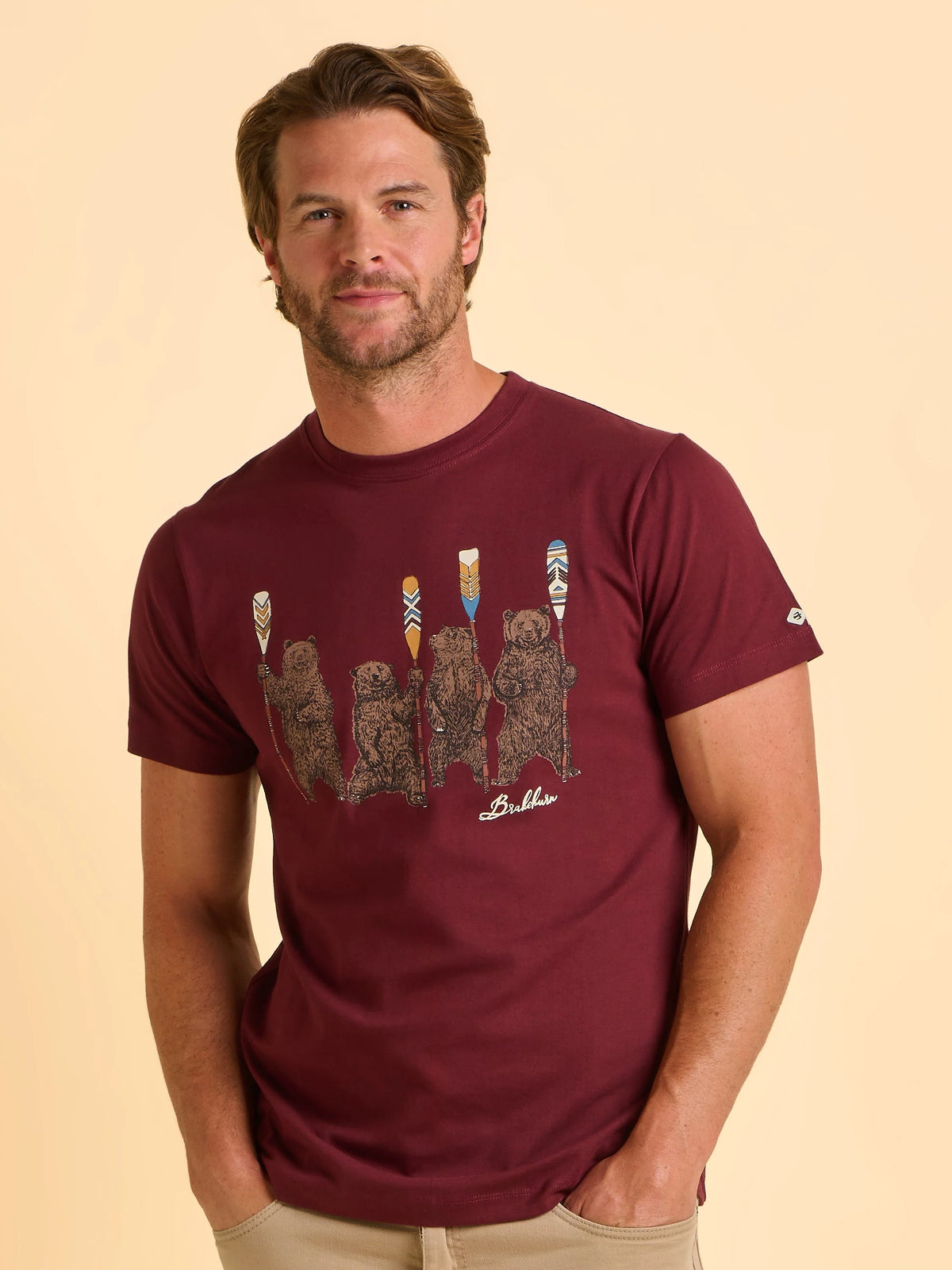 Brakeburn Tallow Tee - Burgundy