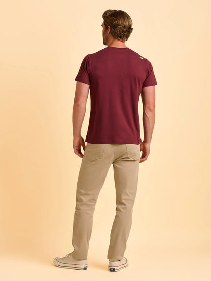 Brakeburn Tallow Tee - Burgundy