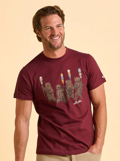 Brakeburn Tallow Tee - Burgundy
