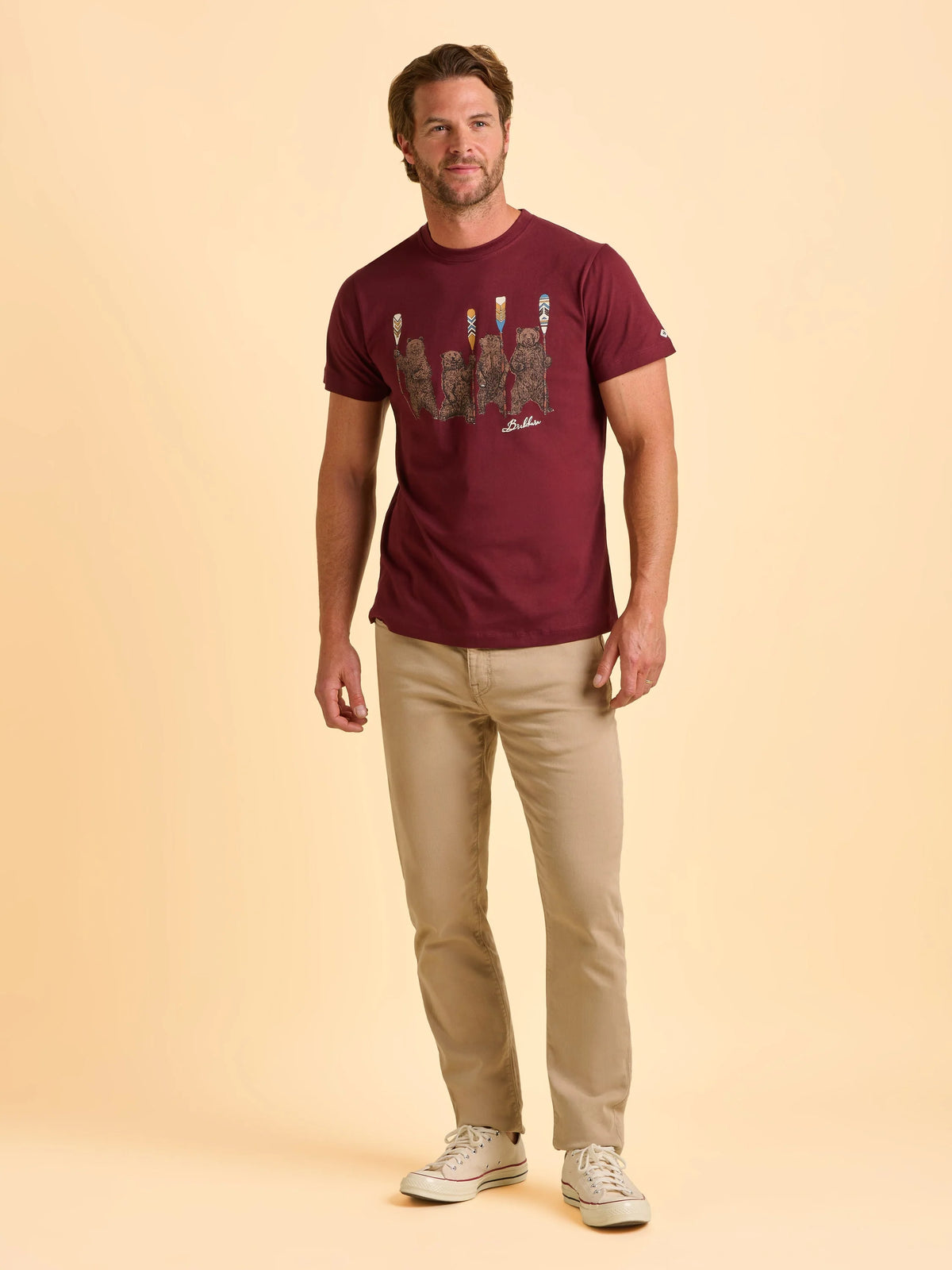 Brakeburn Tallow Tee - Burgundy