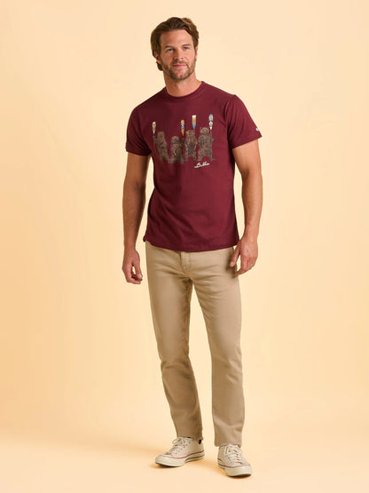 Brakeburn Tallow Tee - Burgundy