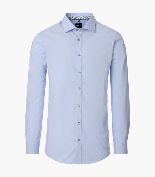 Venti Modern Fit Business Shirt - Blue