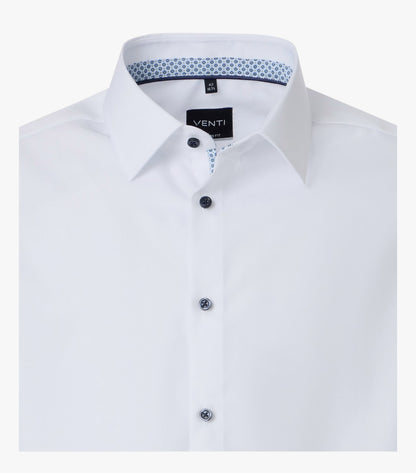 Venti Kent Modern Fit City Shirt - Brilliant White