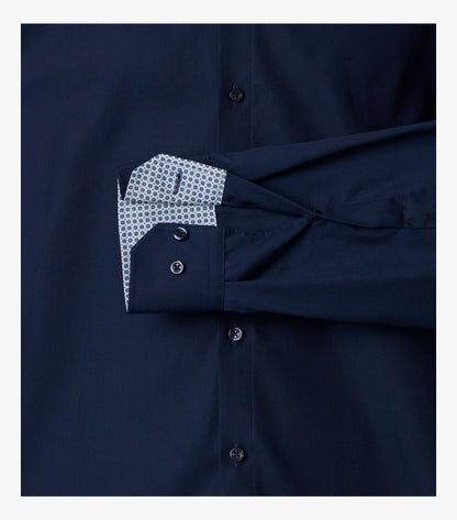 Venti Kent Modern Fit Bering Shirt - Sea Navy