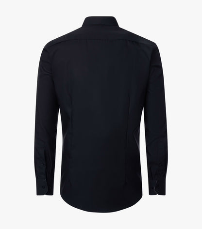 Venti Kent Modern Fit Shirt- Black Beauty