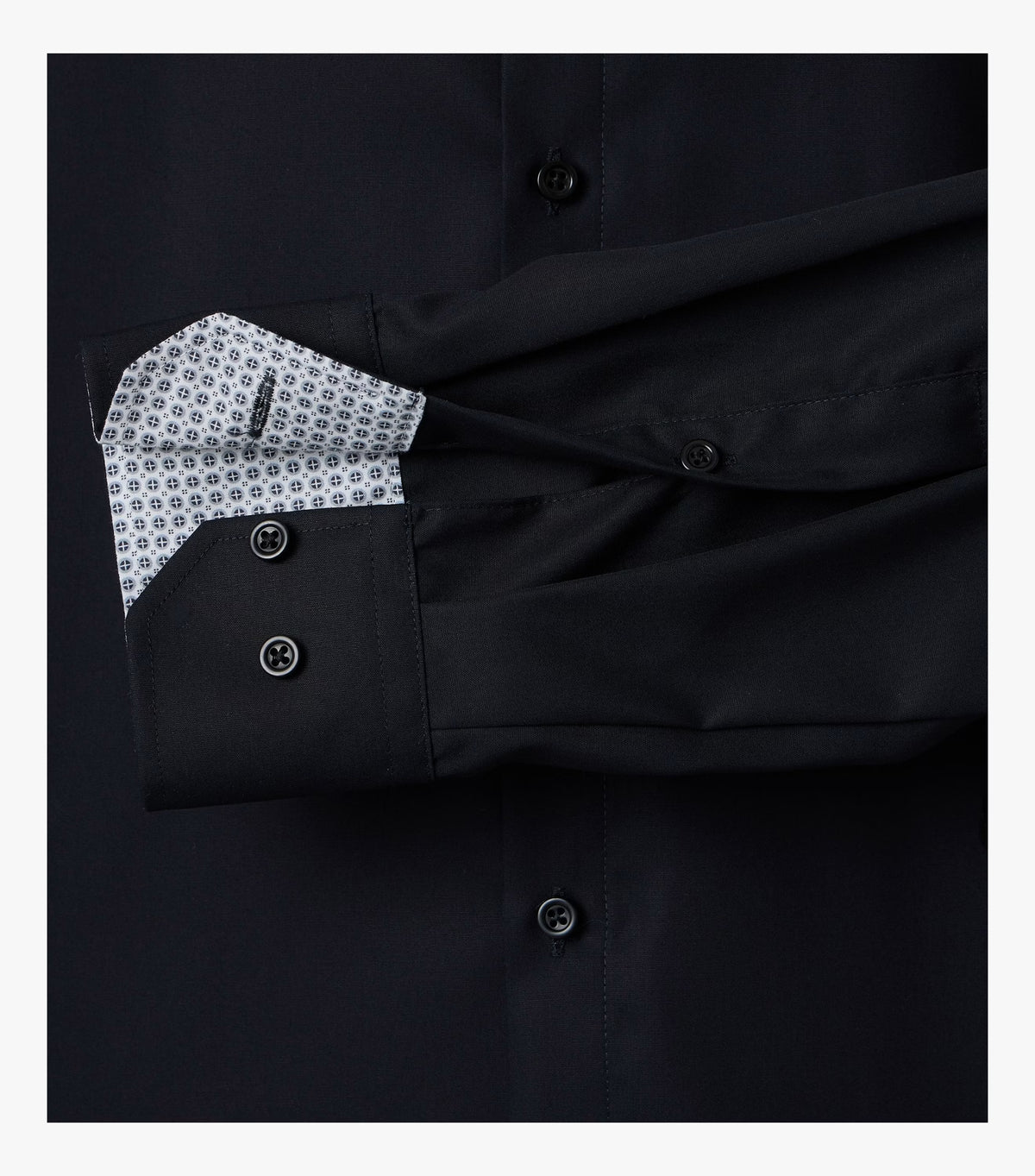 Venti Kent Modern Fit Shirt- Black Beauty