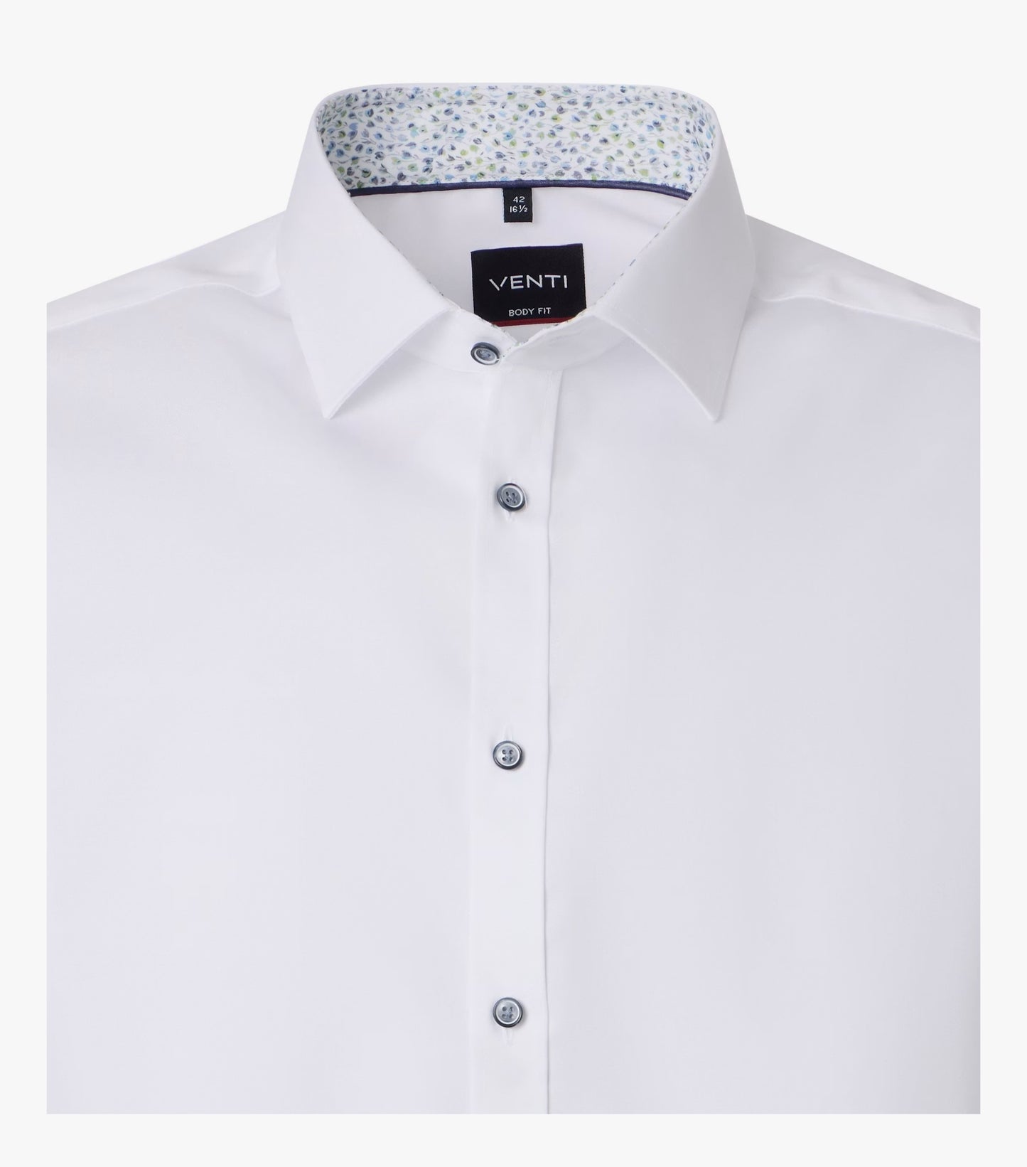 Venti Kent Body Fit Shirt - White
