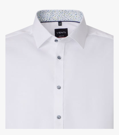 Venti Kent Body Fit Shirt - White
