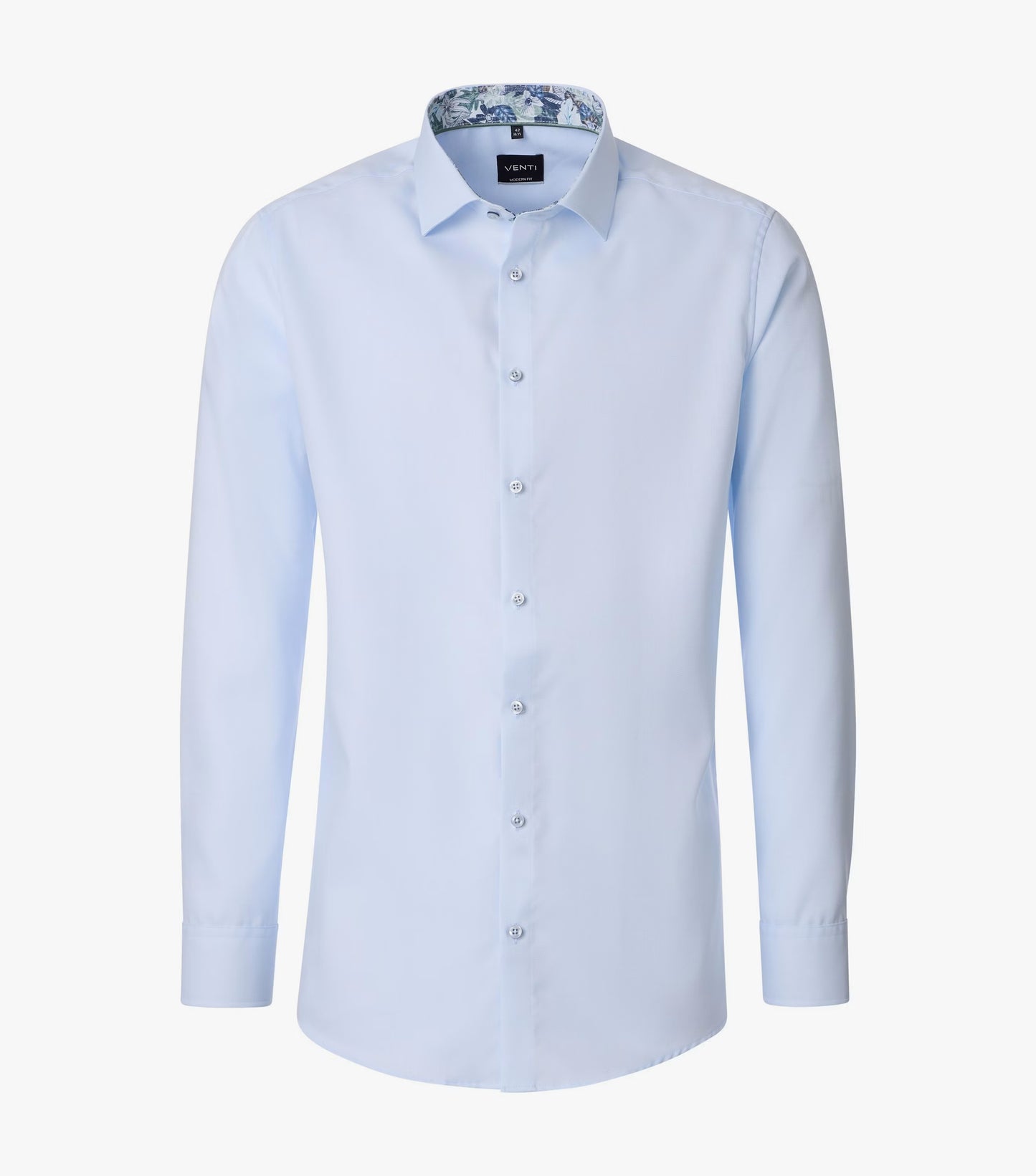 Venti Kent Comfort Fit Shirt - Blue