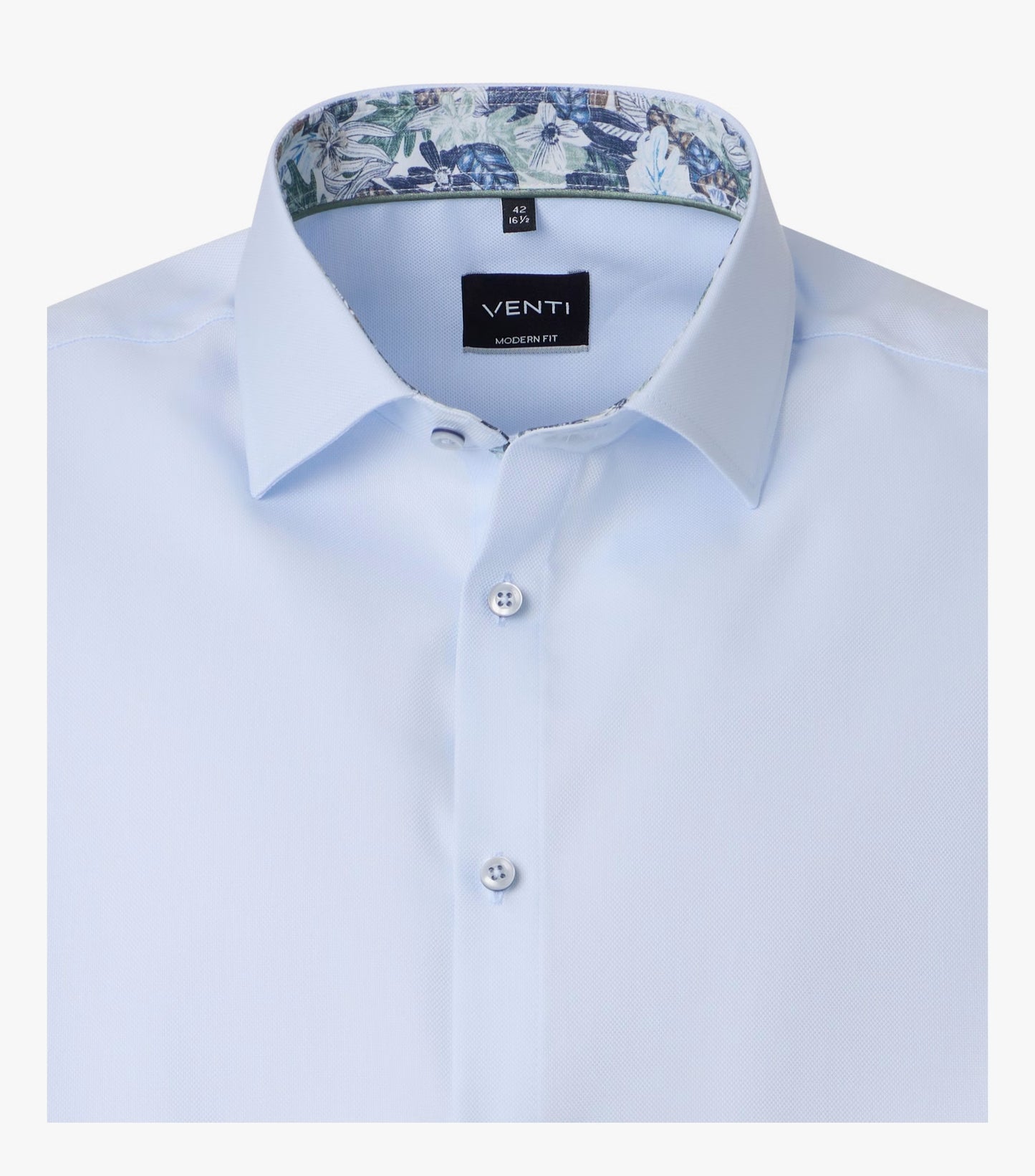 Venti Kent Comfort Fit Shirt - Blue