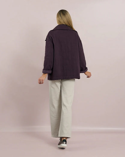 Deck Casual Jacket - Mulberry