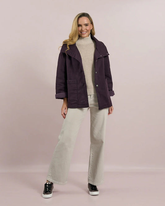 Deck Casual Jacket - Mulberry