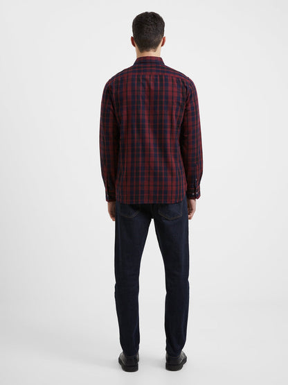 French Connection Check Shirt - Bordeaux