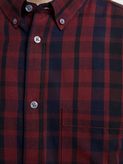 French Connection Check Shirt - Bordeaux