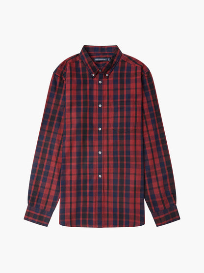 French Connection Check Shirt - Bordeaux