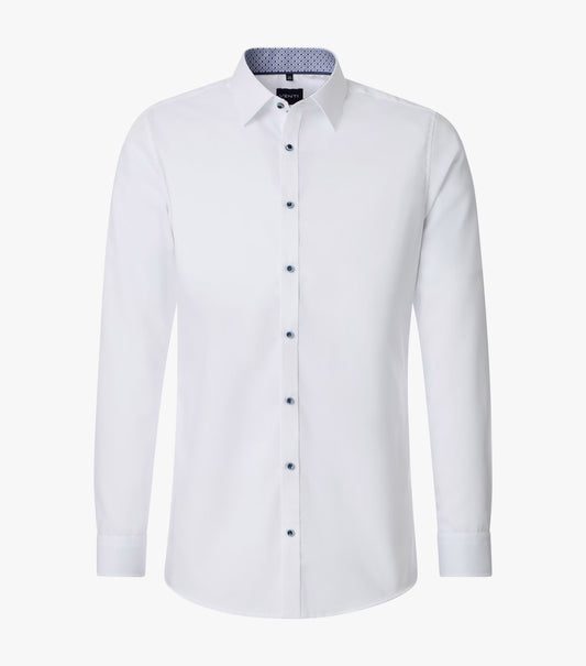 Venti Kent Body Fit Shirt - White