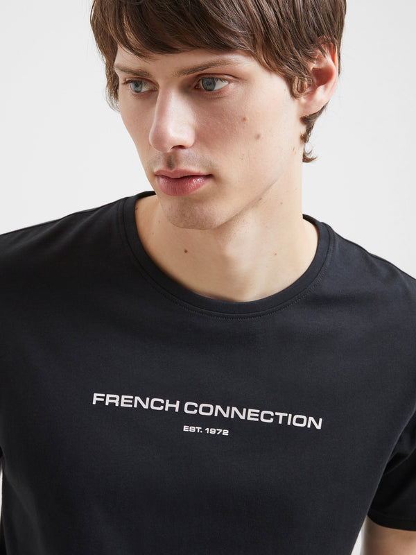French Connection Logo T-Shirt - Black