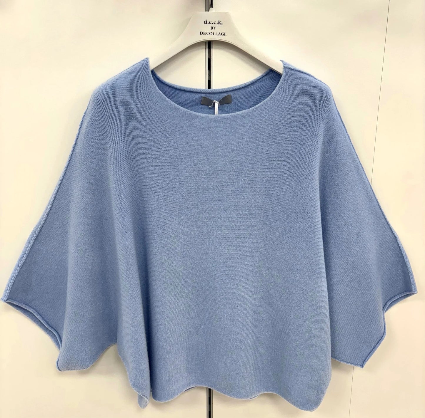Deck Short Sleeve Batwing Knit - Sky