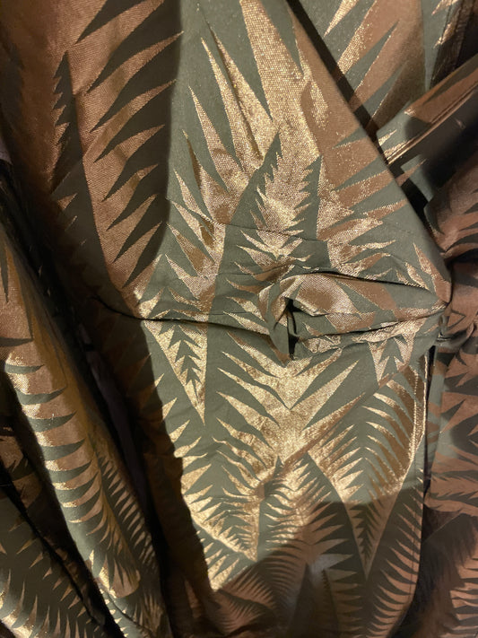 THEATER d -Green & gold details dress