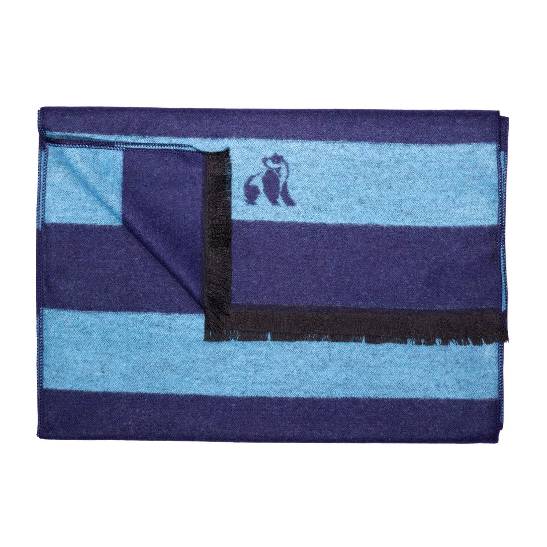 Swole Panda Bamboo Scarf - Sky Blue Stripe