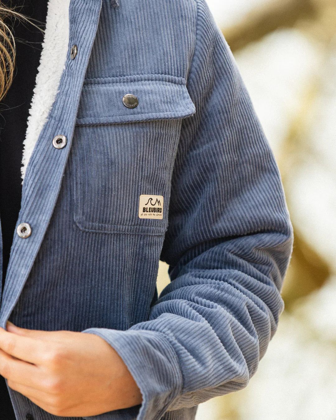 Bleubird Rambler Cord Overshirt -  Blue