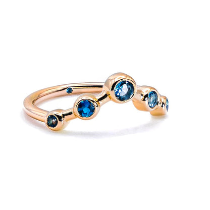 SIADBH Empowered Crown Blue Topaz Ring