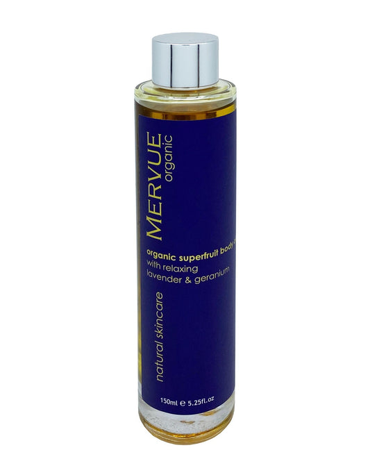 Mervue Organic Superfruit Body Oil Relaxing Lavender & Geranium -150ml