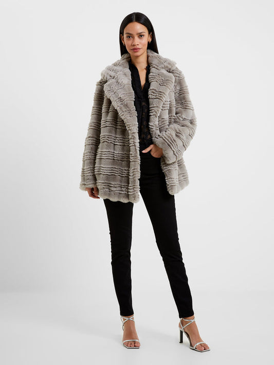 Daryn Faux Fur Coat - Grey