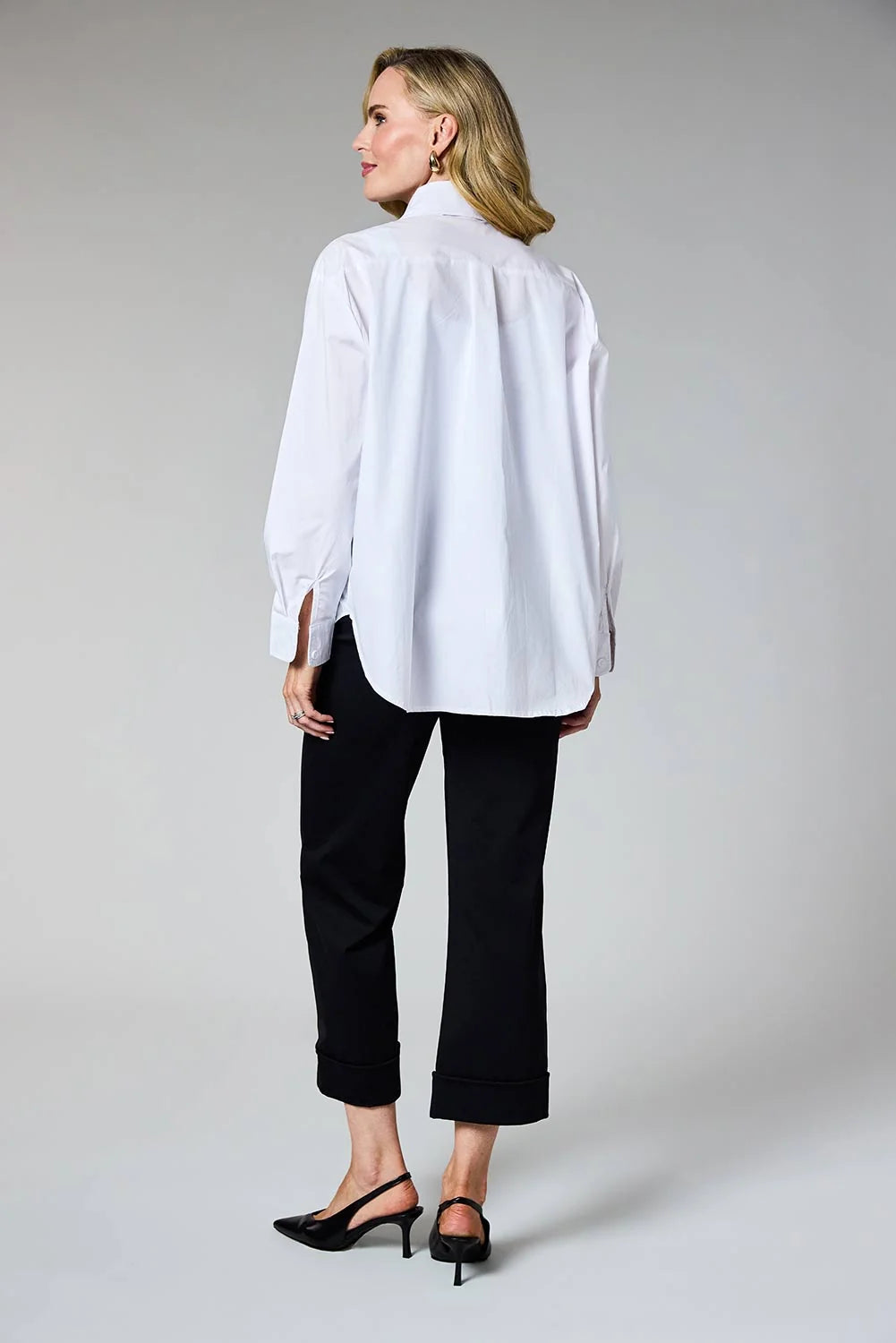 Deck Flower Button Blouse - White