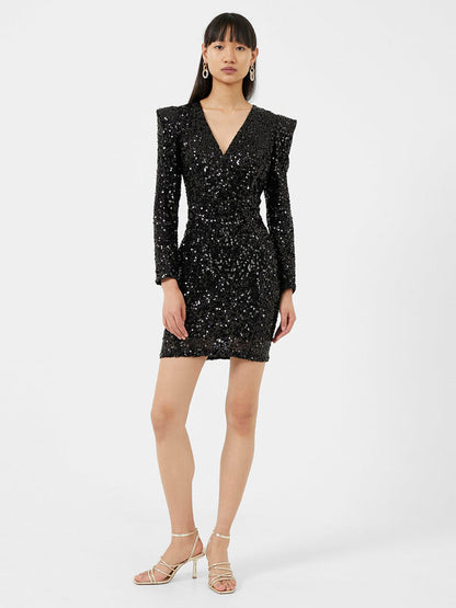 French Connection Samantha Sequin Mini Dress - TRM Clothing
