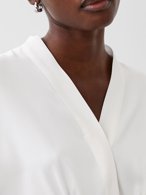 French Connection Carman Crepe Blouse - Summer White