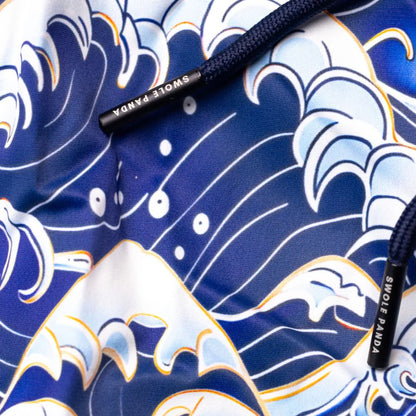 Swole Panda Hydro Motion Swim Shorts - Wave Pattern
