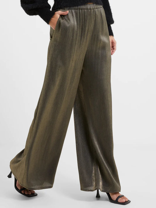 French Connection Dafne Shine Wide Leg Trousers