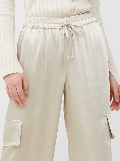 French Connection Chloetta Cargo Trousers - Silver