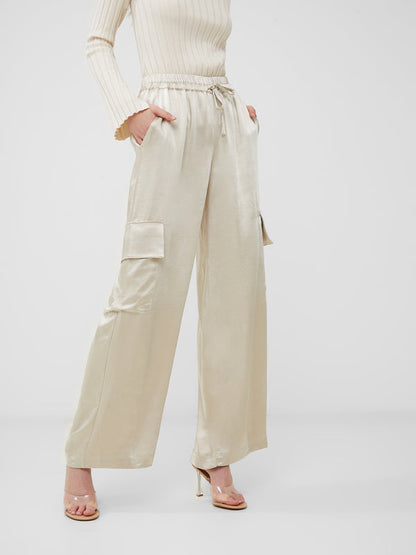 French Connection Chloetta Cargo Trousers - Silver