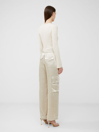 French Connection Chloetta Cargo Trousers - Silver