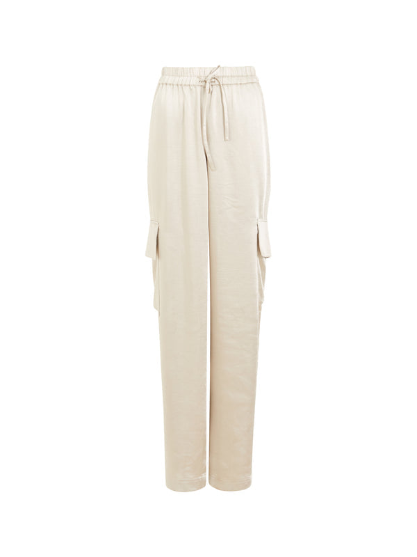 French Connection Chloetta Cargo Trousers - Silver