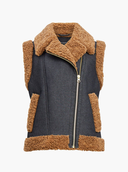 French Connection Mery Denim Gilet - Indigo