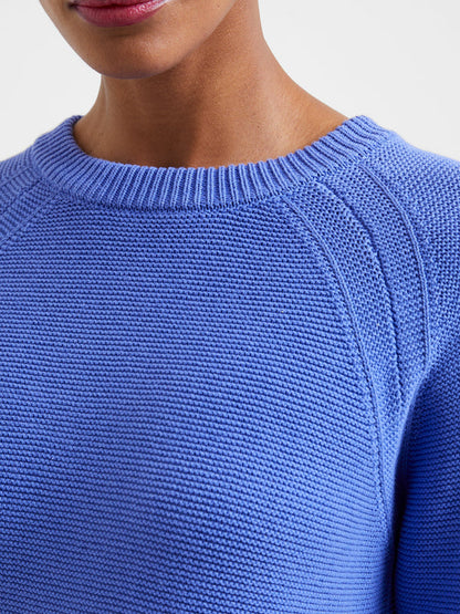 French Connection Lily Mozart Crew Neck Jumper - Baja Blue