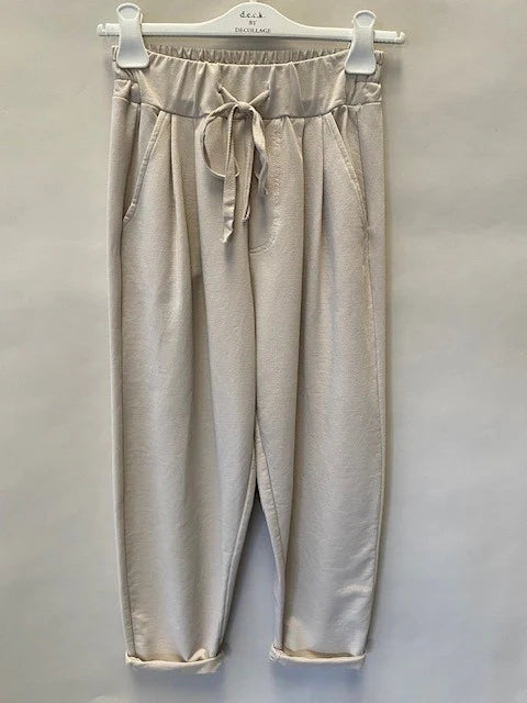 Deck Barrel Jogger - Beige