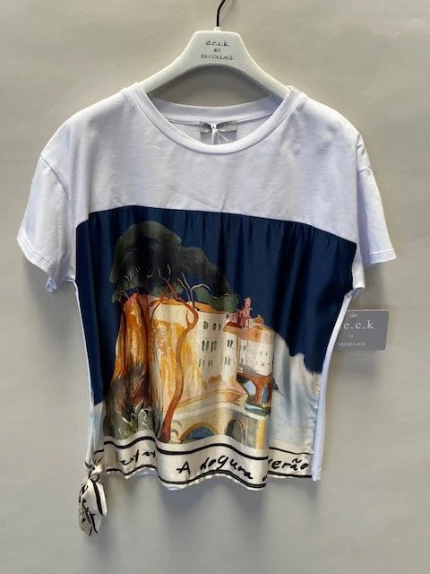 Deck Scenic Detail T-Shirt - Navy