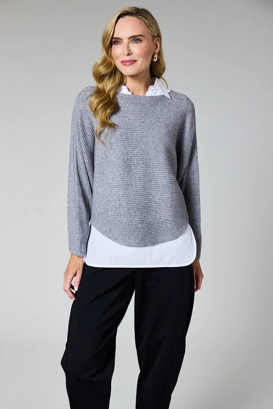Deck Batwing Knit - Pearl Grey