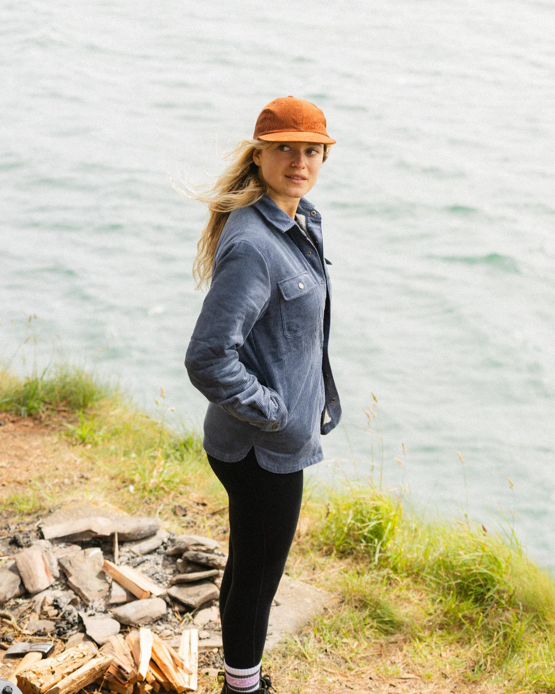 Bleubird Rambler Cord Overshirt -  Blue