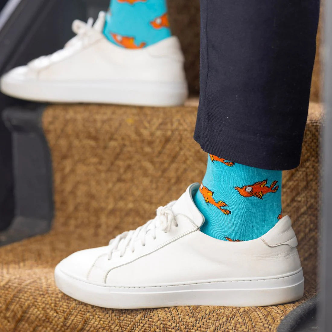Swole Panda Bamboo Socks - Guppy Fish