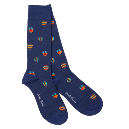 Swole Panda Bamboo Socks - Hot Air Balloon