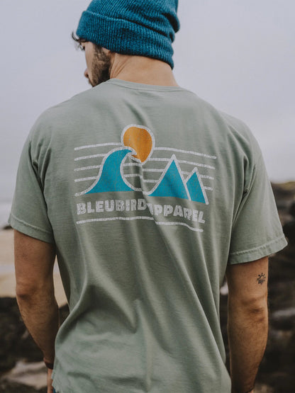 Bleubird Horizon T-Shirt - Sage